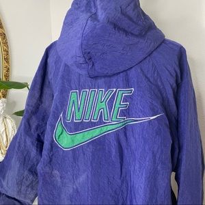 Vintage Nike Force 80’s 90’s long hooded parka jacket